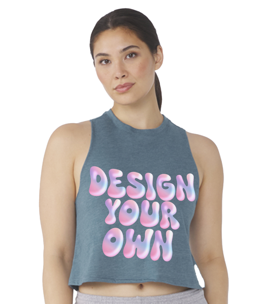 Racer back cropped tank