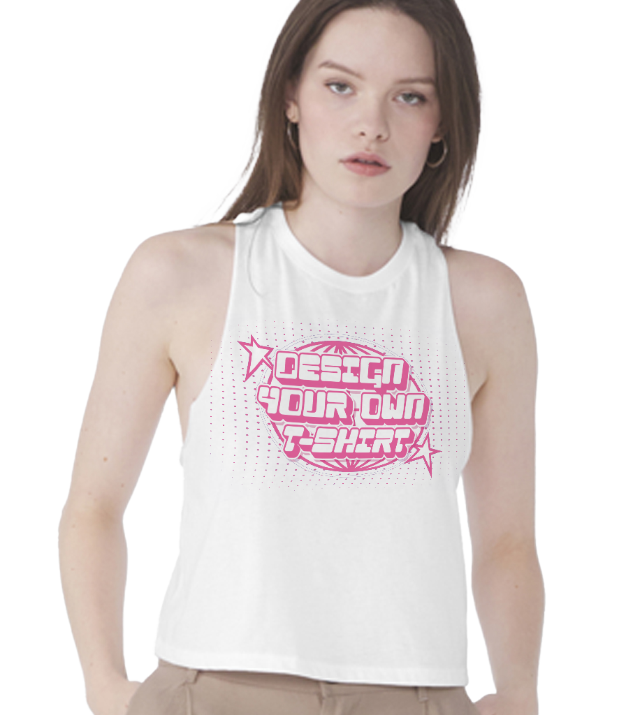 Racer back cropped tank