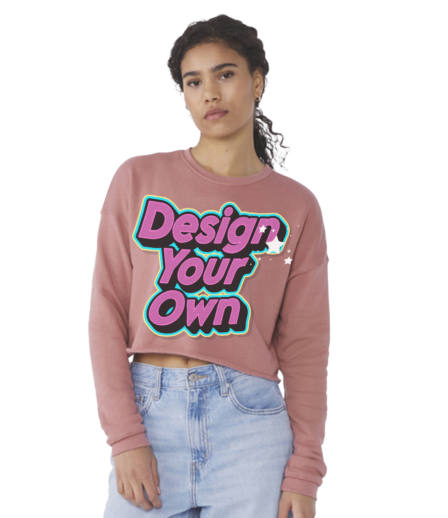 Ladies cropped sweatshirt