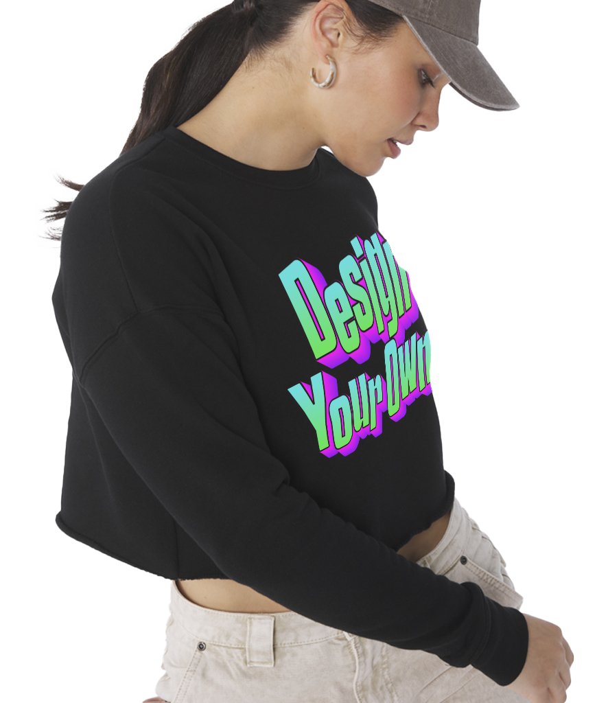 Ladies cropped sweatshirt