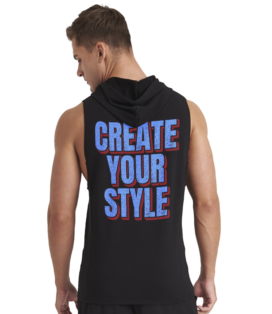 Cool urban sleeveless muscle hoodie
