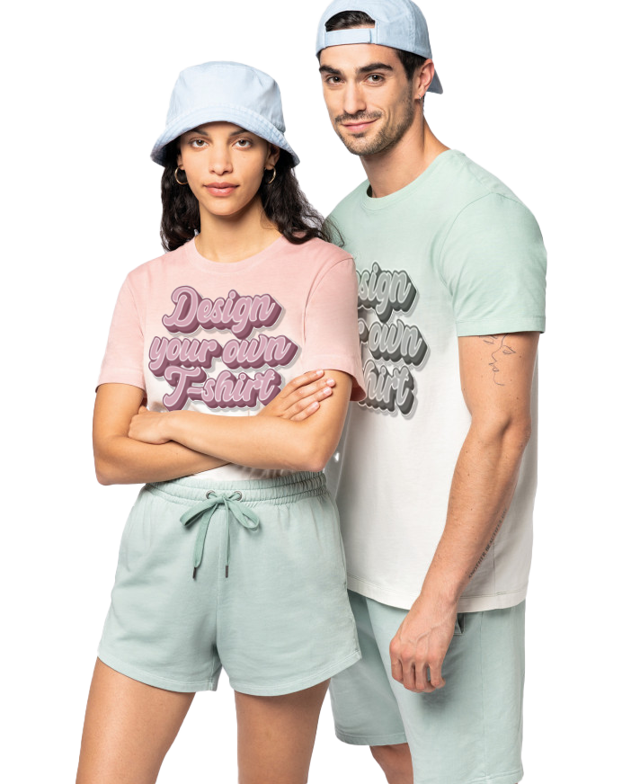 Unisex organic dip-dye t-shirt