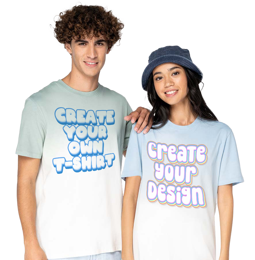Unisex organic dip-dye t-shirt