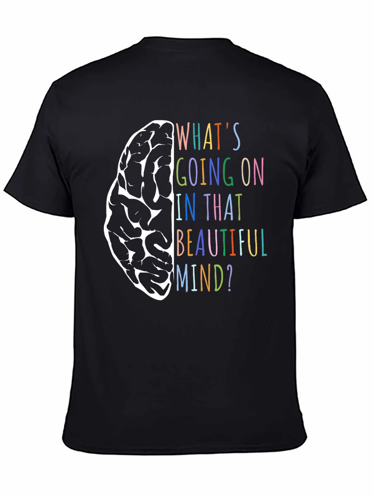 Brain Mind T-Shirt - Colorful Graphic Tee