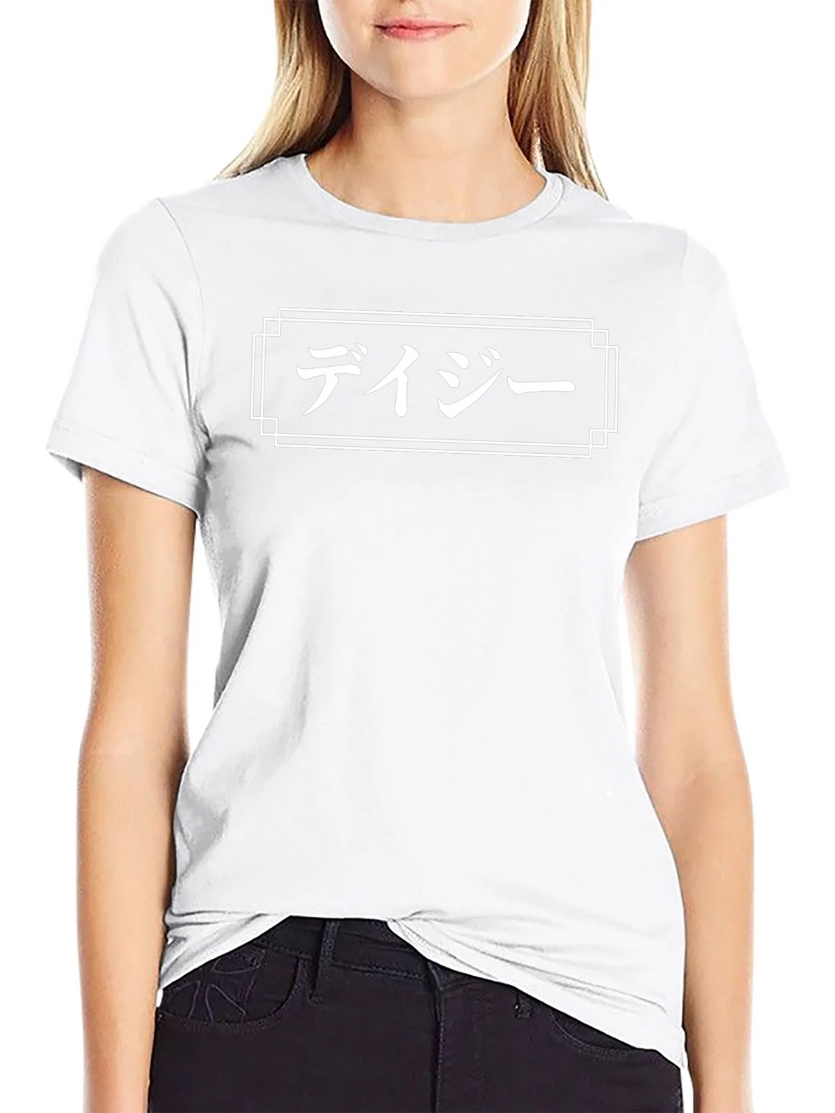 Japanese Daisy T-Shirt - Black Graphic Tee